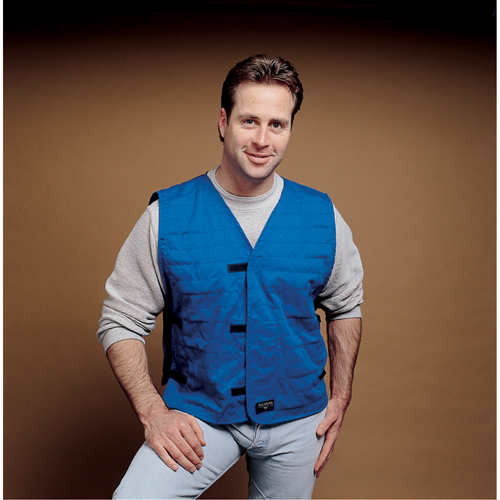 ALLEGRO INDUSTRIES Cooling Vests With Insert Pockets, Large, Royal Blue Nuna Depot Inc.