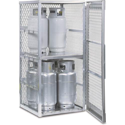Armoires en aluminium pour bouteilles GPL, nbre de bouteilles: 8, 30" , 32" , 65" , Argent Nuna Depot Inc.