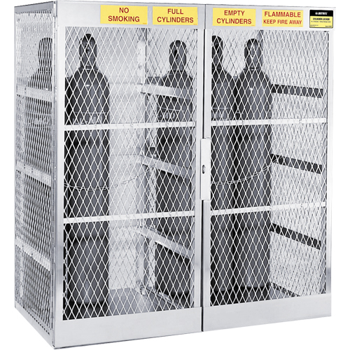 Armoires en aluminium pour bouteilles GPL, nbre de bouteilles: 20, 60" , 32" , 65" , Argent Nuna Depot Inc.