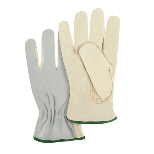 Gants de conducteur &agrave; dos fendu, Moyen, Paume en Cuir fleur de vache Nuna Depot Inc.