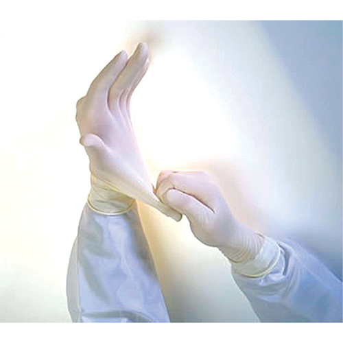 Gants d'examen Qualatex Miracle Grip QRP, Moyen, Latex, 6 mils, Sans poudre, Blanc Nuna Depot Inc.