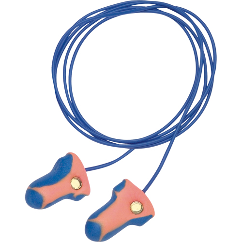 Bouchons d'oreilles d&eacute;tectables jetables Laser-Trak de Howard Leight, Paire - Sac en poly, Avec cordon Nuna Depot Inc.
