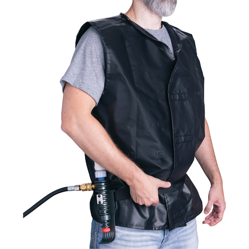 Veste de refroidissement avec dispositif refroidissant en plastique ALLEGRO INDUSTRIES, Grand, Noir Nuna Depot Inc.