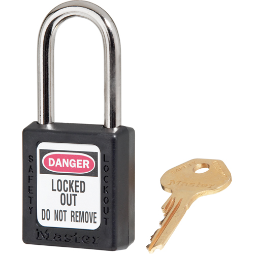 Cadenas de s&eacute;curit&eacute; Zenex 410, Noir, Cl&eacute;s diff&eacute;rentes, Thermoplastique, Largeur de 1-1/2" Nuna Depot Inc.