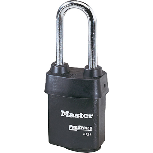 Cadenas Pro-Series Weather Tough, Noir, Cl&eacute;s diff&eacute;rentes, Acier lamin&eacute;, Largeur de 2-1/8" Nuna Depot Inc.