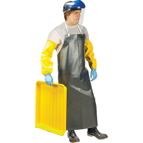 Heavy-Duty Apron, Nitrile/Polyester, 48" L x 35" W, Black Nuna Depot Inc.