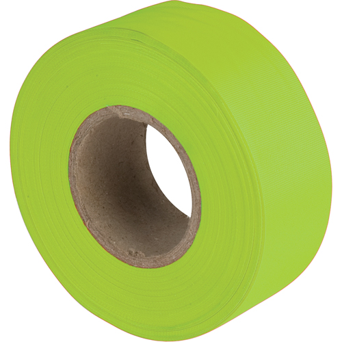 Flagging Tape, 1.1875" W x 150' L, Fluorescent Lime Nuna Depot Inc.