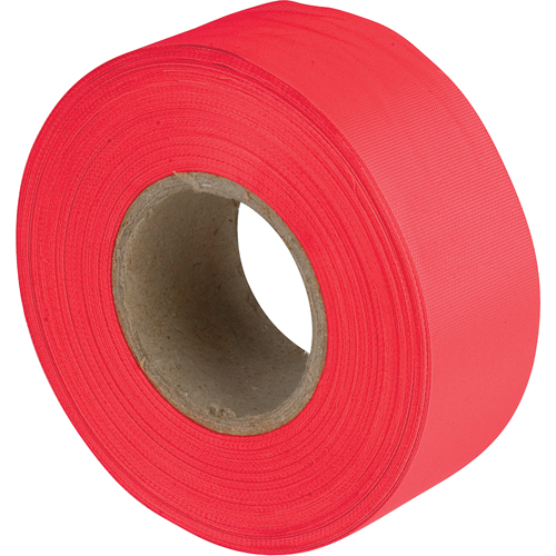 Rubans pour signalisation, 1,1875" la x 150' lo, Rouge fluorescent Nuna Depot Inc.