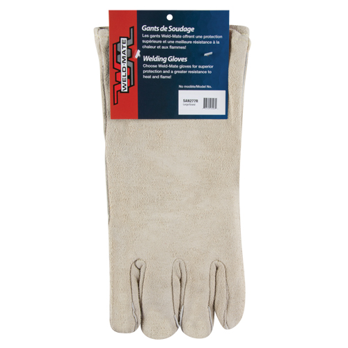 Gants de soudeur de premi&egrave;re qualit&eacute;, Cuir de vache refendu, Taille Grand Nuna Depot Inc.