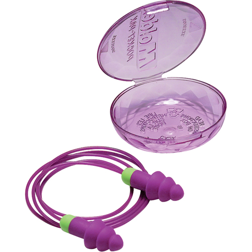 Bouchons d'oreilles r&eacute;utilisables Rockets, Avec cordon, Vrac - &eacute;tui en plastique, 27 dB NRR, Taille unique Nuna Depot Inc.