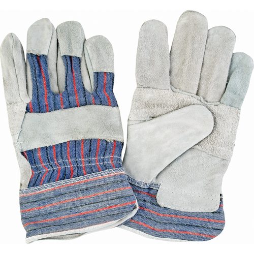 Standard-Duty Patch Palm Fitters Gloves, X-Large, Split Cowhide Palm, Cotton Inner Lining Nuna Depot Inc.