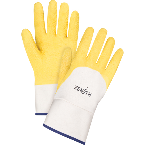 Gants enduits au fini rugueux, 10/T-Grand, R&ecirc;vetement Latex de caoutchouc, Enveloppe en Coton Nuna Depot Inc.