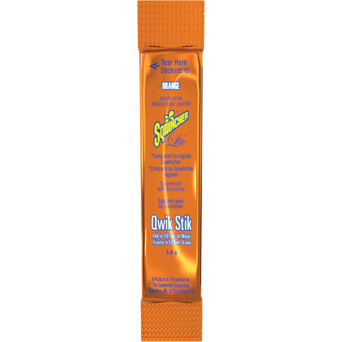 Sqwincher&reg; Boisson de r&eacute;hydratation ZERO Qwik Stik, Poudre, Orange Nuna Depot Inc.