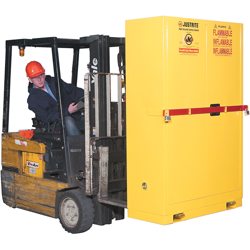 High Security Flammables Safety Cabinet with Steel Bar, 45 gal., 2 Shelves Nuna Depot Inc.