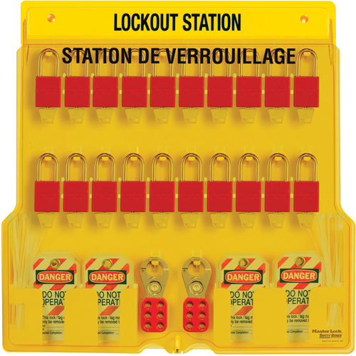 Station de verrouillage, Cadenas Thermoplastique, Capacit&eacute; de 20, Cadenas Compris Nuna Depot Inc.