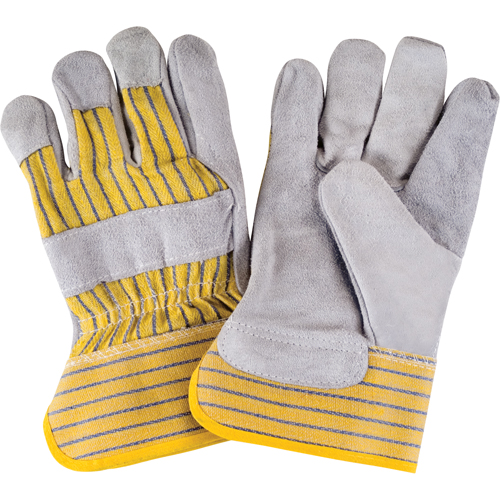 Gants d'ajusteur de premi&egrave;re qualit&eacute;, Grand, Paume en Cuir de vache refendu, Doublure en Coton Nuna Depot Inc.
