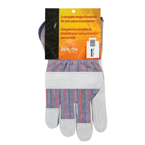Gants d'ajusteur rugueux, T-Grand, Paume en Cuir de vache refendu, Doublure en Coton Nuna Depot Inc.