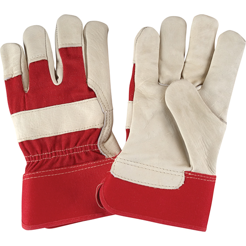 Premium Dry-Palm Fitters Gloves, Large, Grain Cowhide Palm, Cotton Inner Lining Nuna Depot Inc.