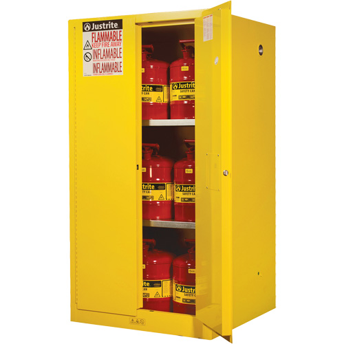 Armoires Sure-Grip EX pour produits inflammables, 60 gal., 2 Porte(s), 34" La x 65" h x 34" p Nuna Depot Inc.