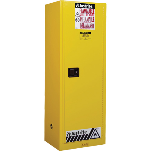 Armoire de s&eacute;curit&eacute; pour produits inflammables EX Slimline Sure-Grip , 22 gal., 1 Porte(s), 23,25" La x 65" h x 18" p Nuna Depot Inc.