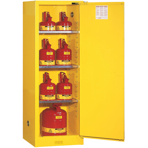 Armoire de s&eacute;curit&eacute; pour produits inflammables EX Slimline Sure-Grip , 22 gal., 1 Porte(s), 23,25" La x 65" h x 18" p Nuna Depot Inc.
