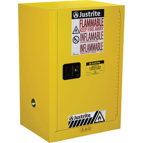 Armoire de s&eacute;curit&eacute; compacte pour produits inflammables EX Sure-Grip, 12 gal., 1 Porte(s), 23,25" La x 35" h x 18" p Nuna Depot Inc.