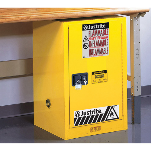 Armoire de s&eacute;curit&eacute; compacte pour produits inflammables EX Sure-Grip, 12 gal., 1 Porte(s), 23,25" La x 35" h x 18" p Nuna Depot Inc.