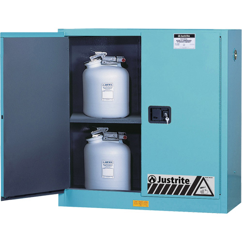 Armoires de s&eacute;curit&eacute; pour acides & produits corrosifs avec doublure ChemCor, 30 gal., 43" x 44" x 18" Nuna Depot Inc.