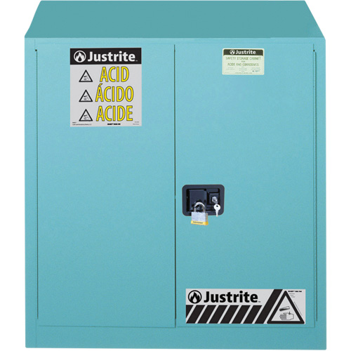 Armoires de s&eacute;curit&eacute; pour acides & produits corrosifs avec doublure ChemCor, 30 gal., 43" x 44" x 18" Nuna Depot Inc.