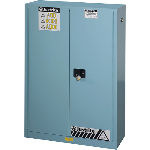 Armoires de s&eacute;curit&eacute; pour acides & produits corrosifs avec doublure ChemCor, 45 gal., 43" x 65" x 18" Nuna Depot Inc.