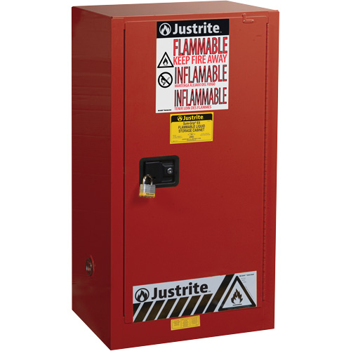 Armoire de s&eacute;curit&eacute; pour la peinture et les encres combustibles EX Sure-Grip, 20 gal., 2 tablettes Nuna Depot Inc.