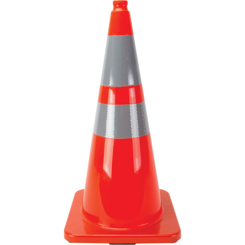 C&ocirc;nes en retrait, 28", Orange, Bande(s) r&eacute;fl&eacute;chissante(s) 4" & 6" Nuna Depot Inc.