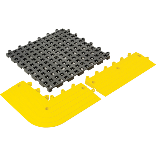 ErgoDeck&reg; General Purpose No. 564 Matting, PVC, 1-1/2' W x 1-1/2' L, 7/8" Thick, Charcoal Nuna Depot Inc.
