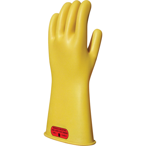 Gants isolants en caoutchouc naturel jaune, ASTM classe 0, Taille 8, 14" lo Nuna Depot Inc.