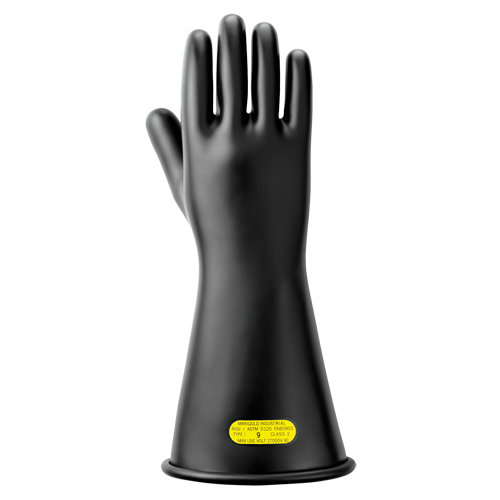 Gants isolants en caoutchouc naturel noir, ASTM classe 2, Taille 10, 14" lo Nuna Depot Inc.