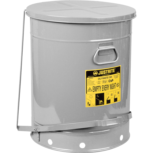 Contenants pour d&eacute;chets huileux, Homologu&eacute; FM/List&eacute; UL, 21 gal. US, Argent Nuna Depot Inc.
