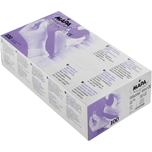 Gants en polym&egrave;re triple couche Trilites, Grand, Latex/N&eacute;opr&egrave;ne/Nitrile, 6 mils, Sans poudre, Mauve Nuna Depot Inc.
