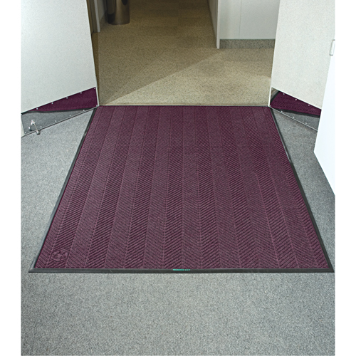 Tapis WaterHog Max Classic &agrave; motif chevrons, Essuie-pieds/grattoir, 3' x 3' x 3/8", Marron Nuna Depot Inc.
