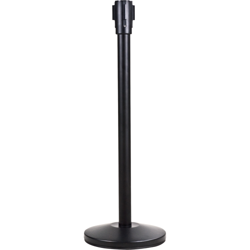 Poteau r&eacute;cepteur pour barri&egrave;res sur pieds pour le contr&ocirc;le des foules, Hauteur de 35", Noir Nuna Depot Inc.