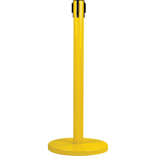 Poteau r&eacute;cepteur pour barri&egrave;res sur pieds pour le contr&ocirc;le des foules, Hauteur de 35", Jaune Nuna Depot Inc.