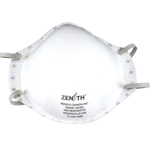 Respirateur contre les particules, N95, Certifi&eacute; NIOSH, Moyen/grand Nuna Depot Inc.