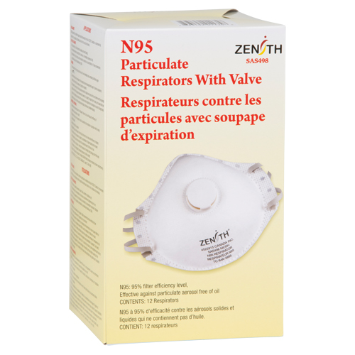Respirateur contre les particules, N95, Certifi&eacute; NIOSH, Moyen/grand Nuna Depot Inc.