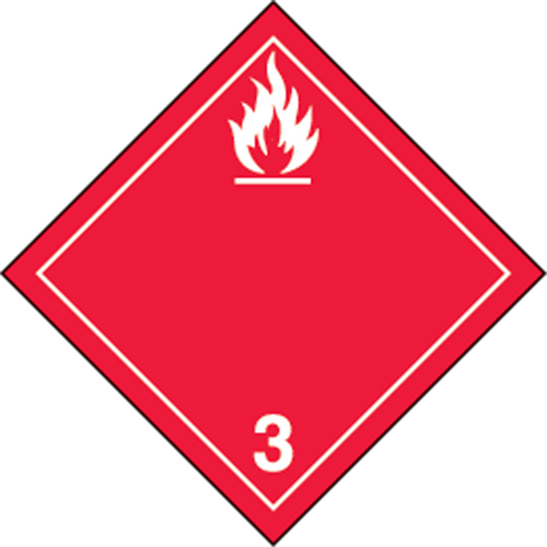 TDG Shipping Labels, Class 3, Flammable Liquids, Vinyl Nuna Depot Inc.