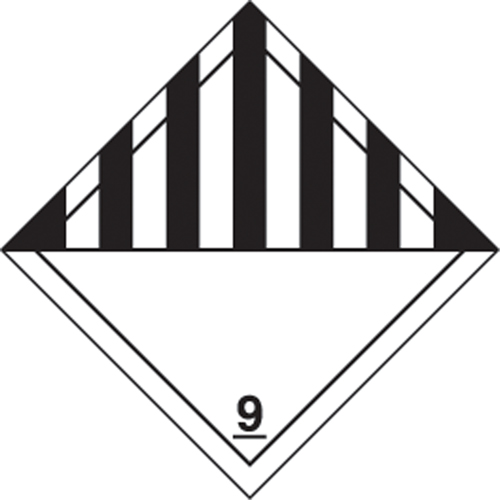 TDG Shipping Labels, Class 9, Miscellaneous Dangerous Goods, Paper Nuna Depot Inc.