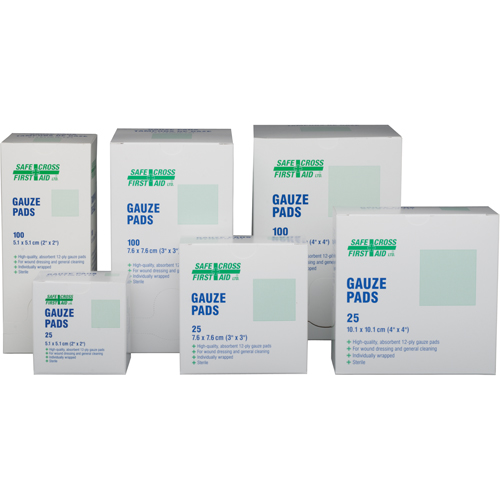 Gauze , Pad, 3" L x 3" W, Sterile, Medical Device Class 1 Nuna Depot Inc.