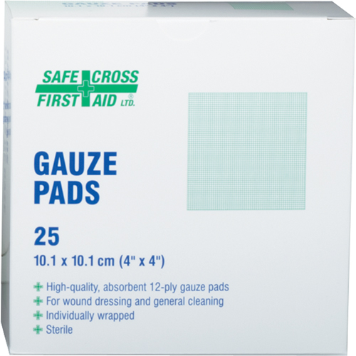 Gauze , Pad, 4" L x 4" W, Sterile, Medical Device Class 1 Nuna Depot Inc.