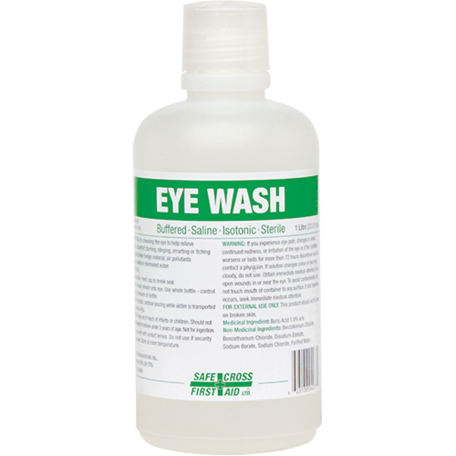 Eyewash Solution, Full Bottle, 1000 ml Nuna Depot Inc.