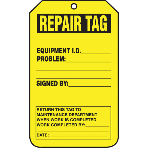 Inspection Tags, Cardstock, 3-1/8" W x 5-7/8" H, English Nuna Depot Inc.