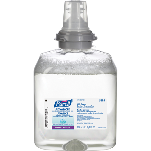 D&eacute;sinfectant pour les mains avanc&eacute; en mousse hydratante TFX, 1200 ml, Cartouche de recharge, 70 % alcool Nuna Depot Inc.