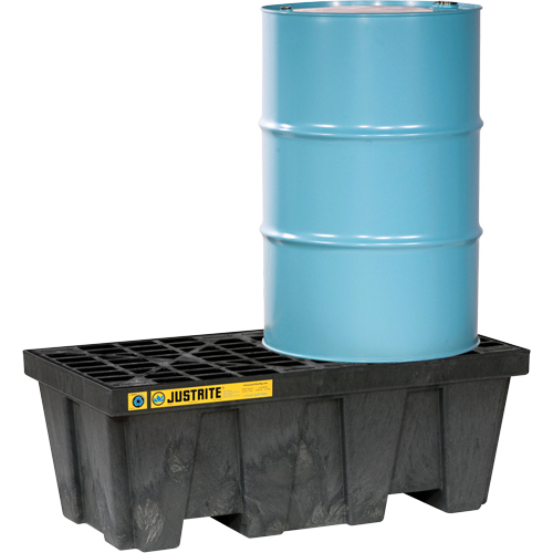 Palettes pour contr&ocirc;le des d&eacute;versements EcoPolyBlend avec drain, Capacit&eacute; de d&eacute;versement 66 gal. US, 49" x 25" x 18" Nuna Depot Inc.
